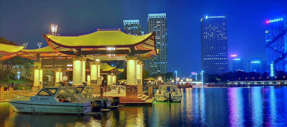 佛山千灯湖夜景一流