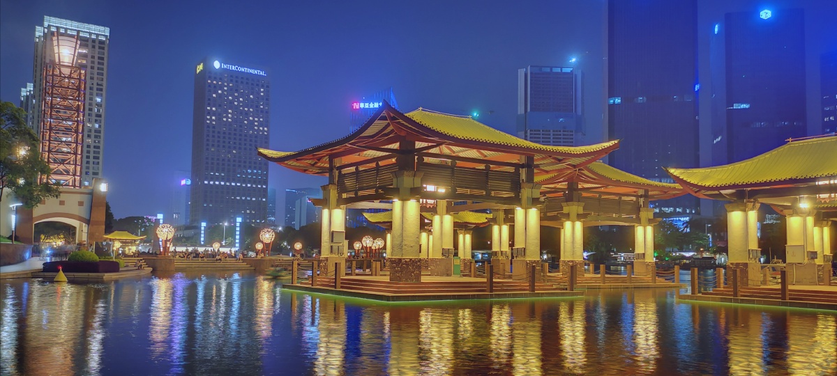 佛山千灯湖夜景一流