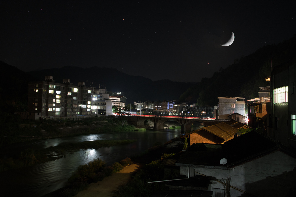 农村晚上的夜景图片,农村晚上,大山里的夜景图片(第3页)_大山谷图库