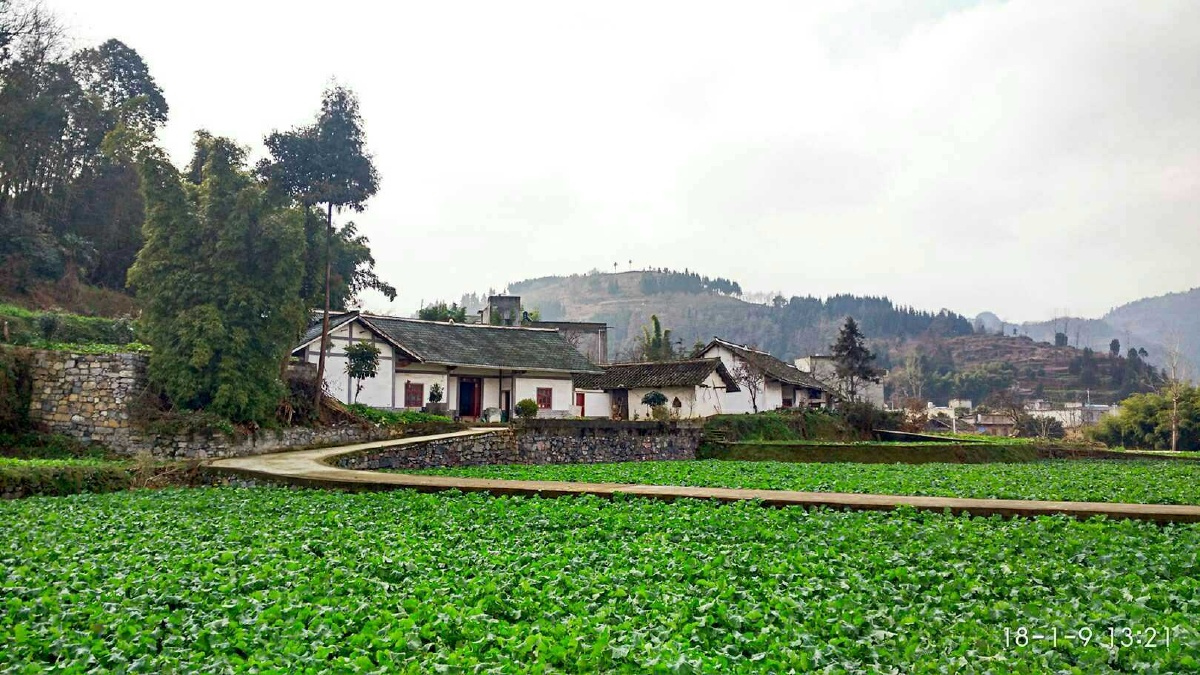 黔北打鼓新场风光