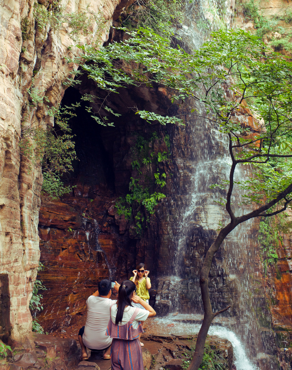 河北武安太行花溪谷风光.
