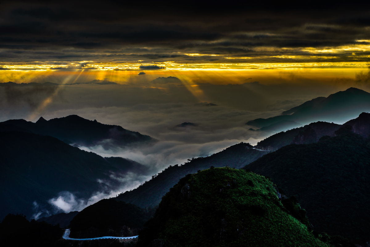 广东第一峰日出