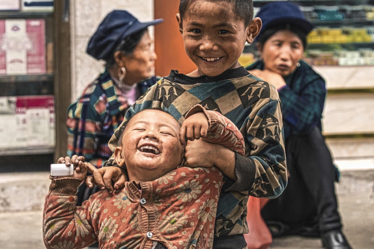 淳朴可爱的孩子