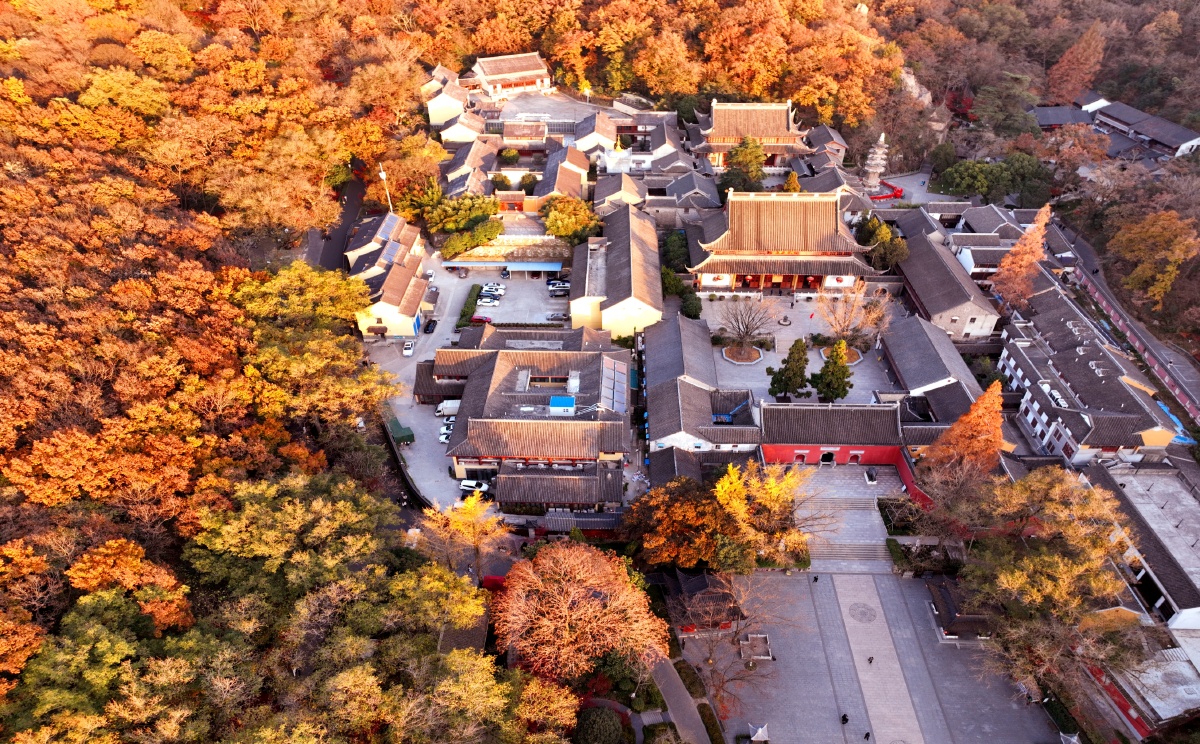 征集摄影建筑城市#栖霞寺风光色彩风景视角航拍2021风景还没有人打赏