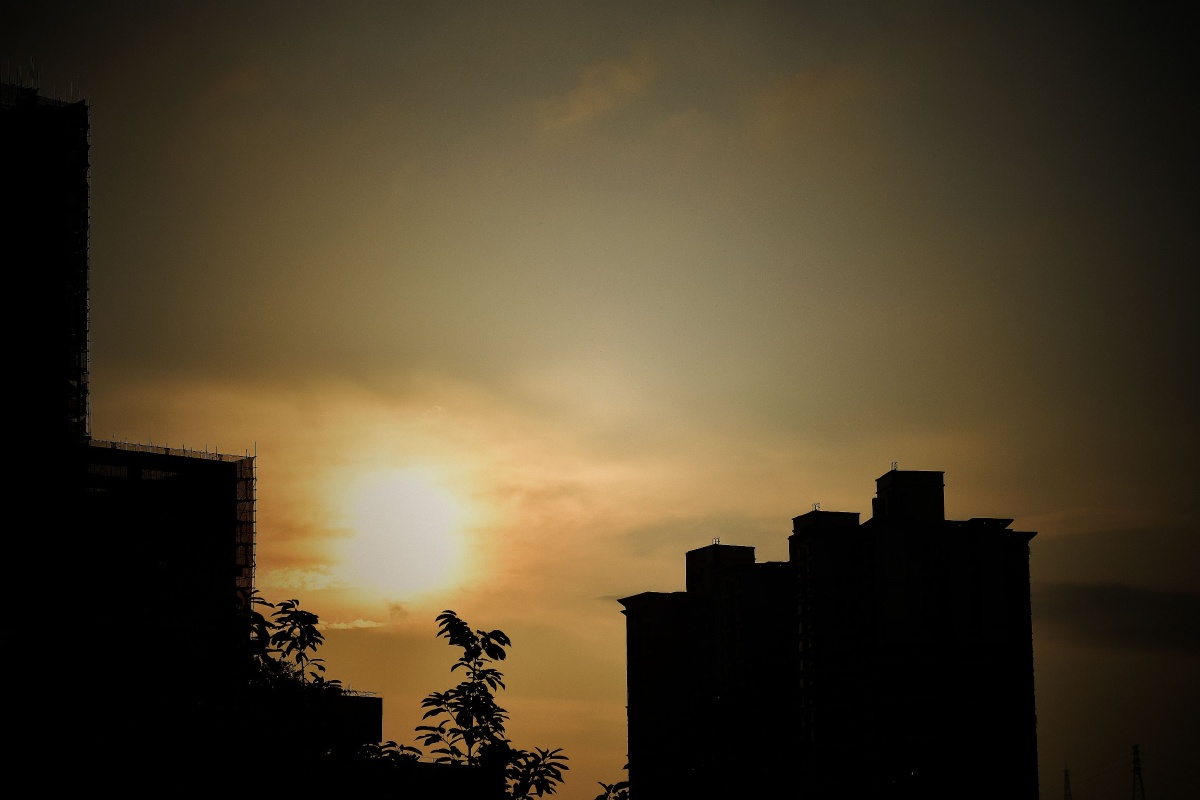 拍摄于家里窗外.落日摄影系列6.