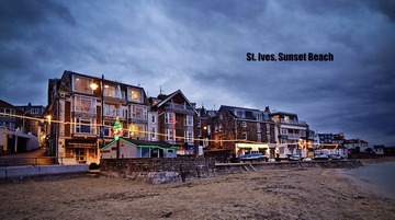 St Ives, 海滩日落