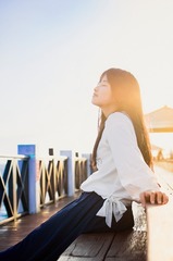 落日，余晖，你