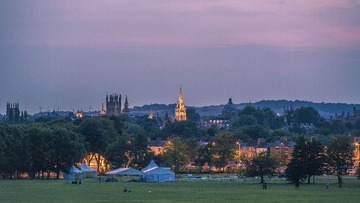 日落尖塔城_Oxford sunset