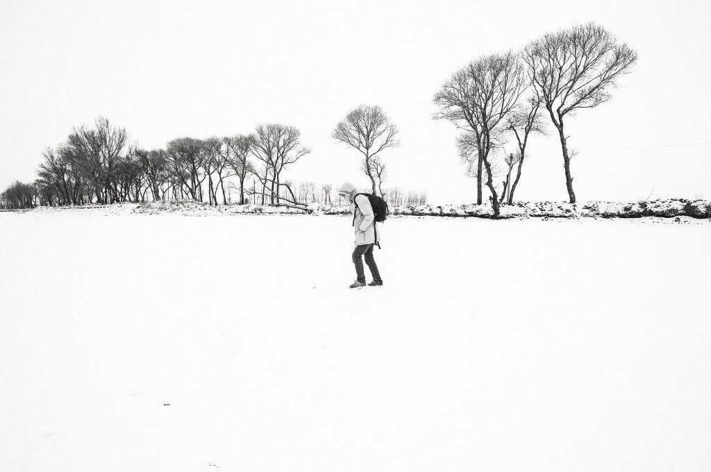 第一次见见，北方的雪。