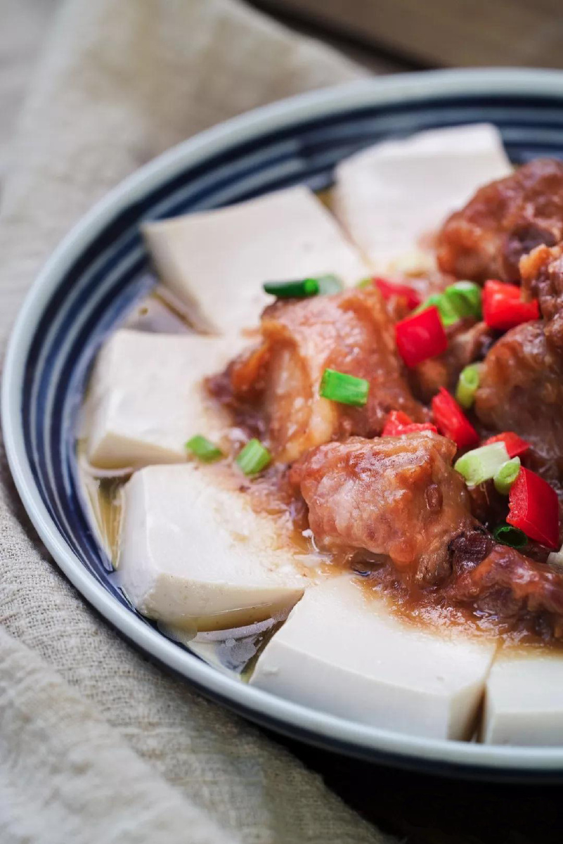 排骨蒸豆腐