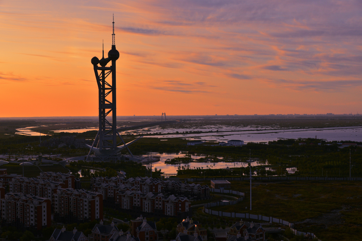 俯瞰大庆龙凤湿地风光美