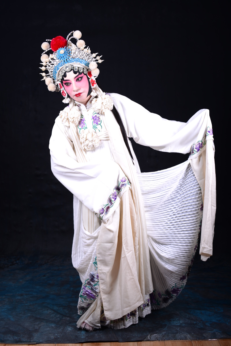 我的京剧照京剧旦角化妆京剧白蛇传断桥白素贞