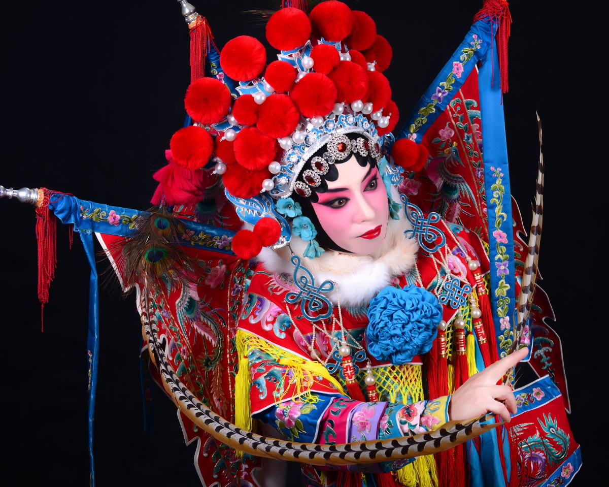 我的京剧照金丝狸猫京剧旦角化妆刀马旦青衣