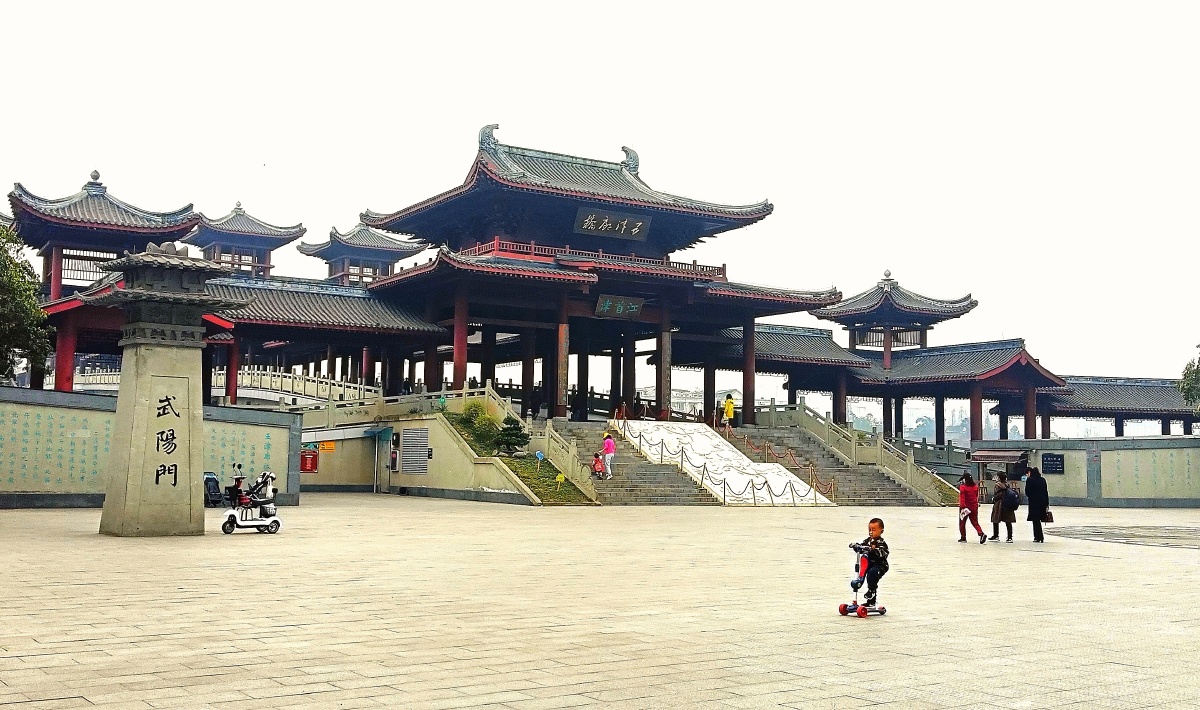 新津廊桥中国手机摄影