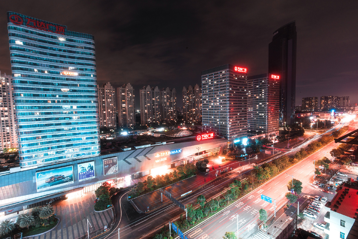 爬楼 东莞厚街万达 ins 夜景