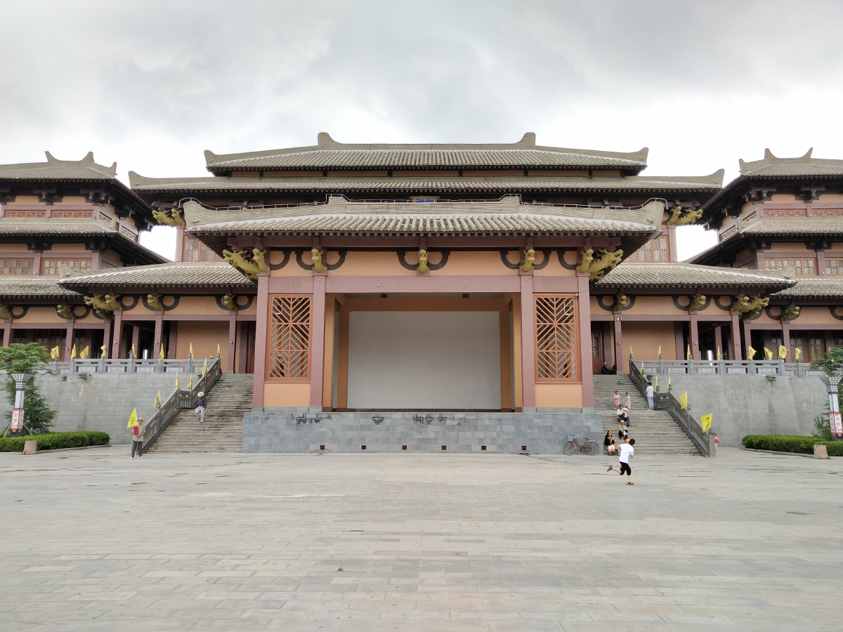 甘肃静宁成纪文化城仿古建筑群落特色手机拍摄原图上传