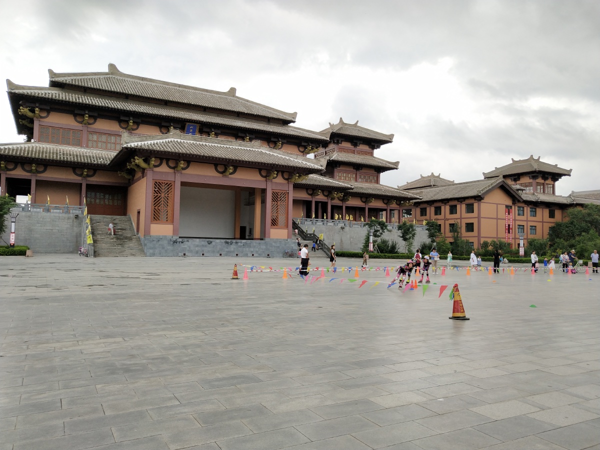 甘肃静宁成纪文化城仿古建筑群落特色手机拍摄原图上传