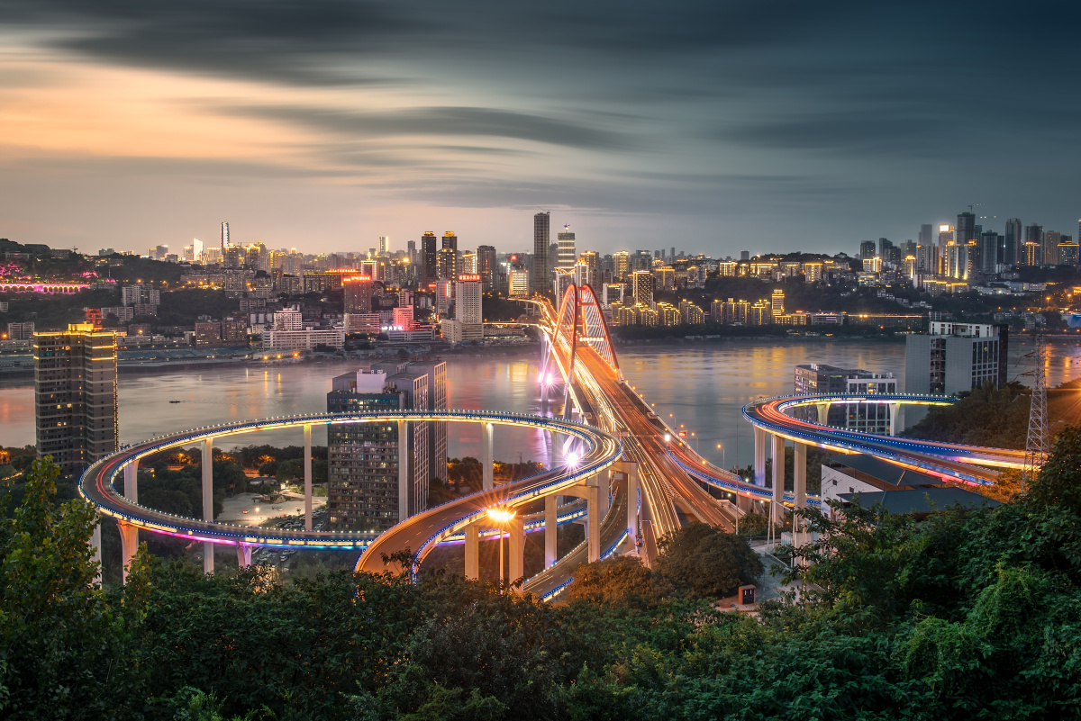 菜园坝长江大桥后期力京行摄