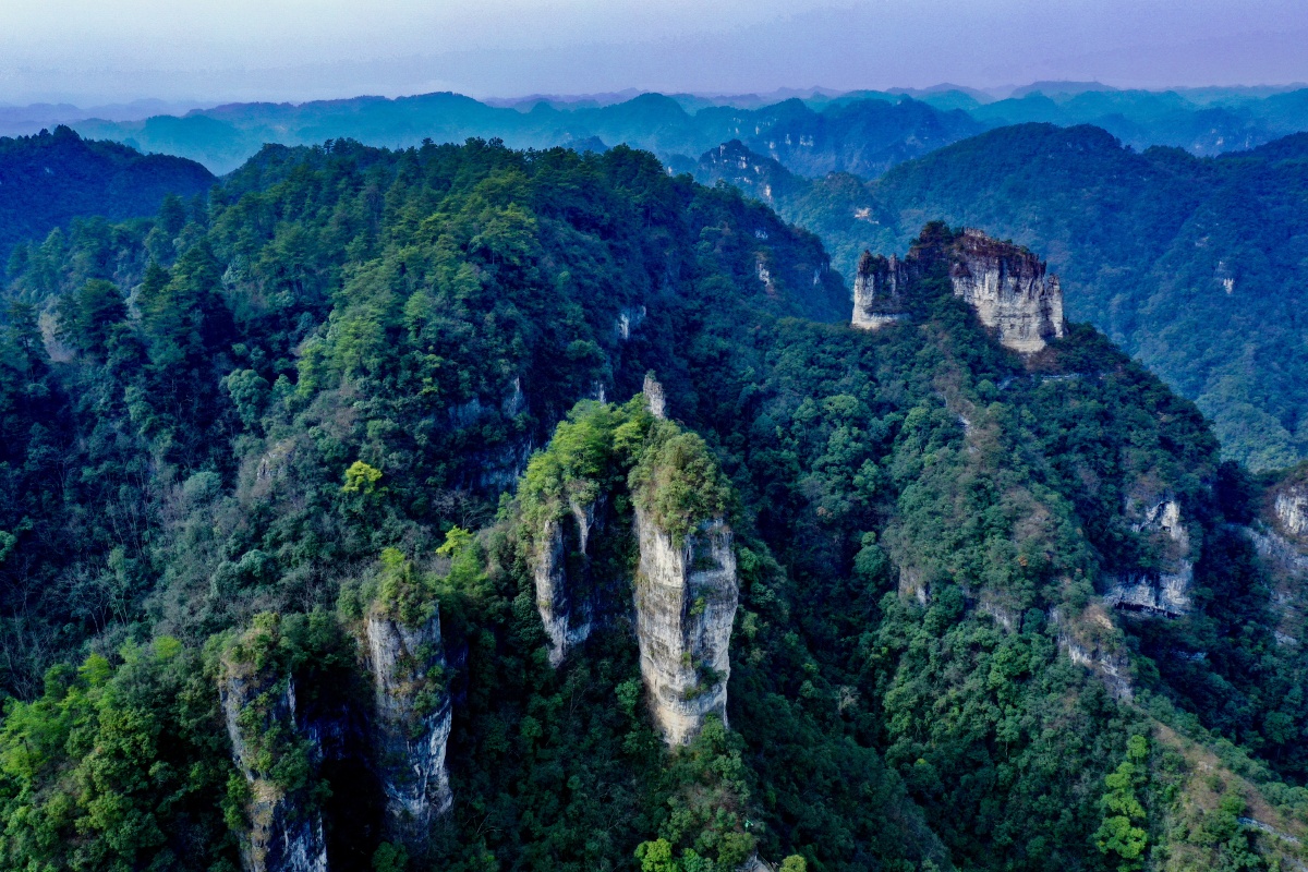 五指峰摄于施秉云台山