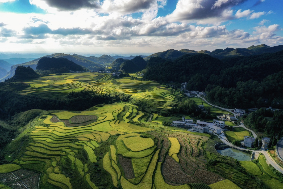 大山深处的梯田摄于贵州龙里