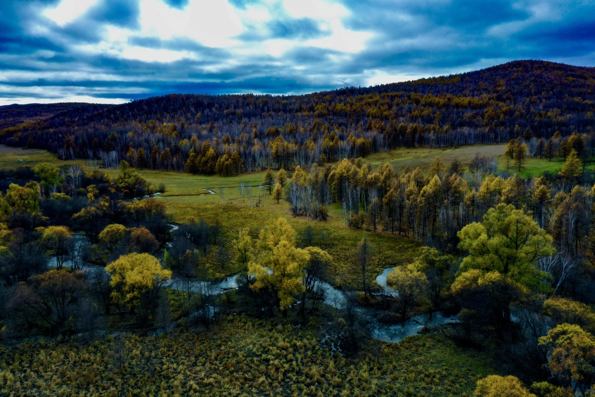 免渡河湿地的秋天摄于呼伦贝尔