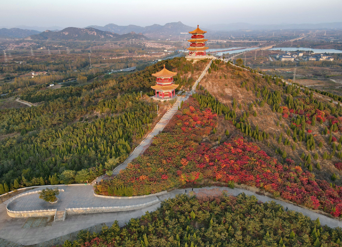 红叶染双阁 - 难得糊涂