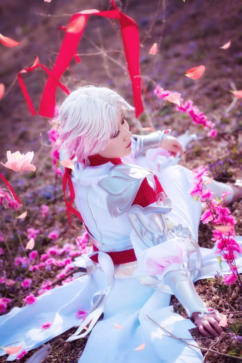 桃之夭夭灼灼其华诸葛亮武陵仙君cos拍摄