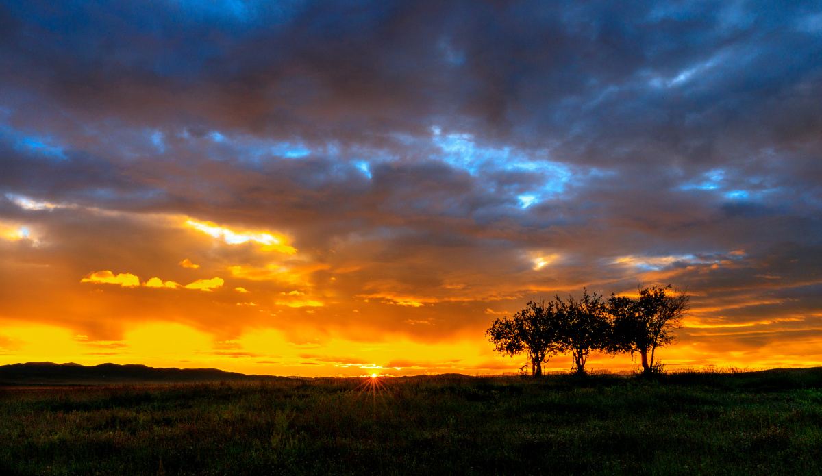红原大草原日出