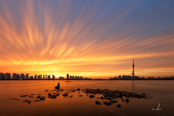 20200917沂河晚霞01_ADu