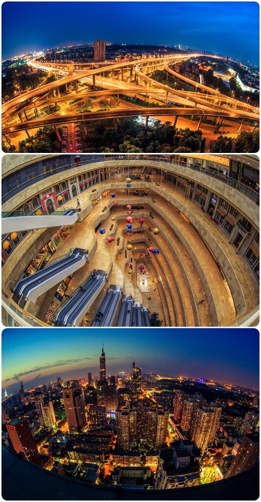 【五月·南京cityscape-fisheye】南京地铁3号线开通之后,从学校进城就变得十分便利了,终于也在毕业的尾巴赶上了。从四月到五月那段时间几乎是天气一好就往市区跑,拍了很多的南京城市风光,表达一下对这座城市的留恋。<br />
4年的时光,让我对它的感觉如此的亲切。而想到留在这里的余额只有最后的几十天了,也会倍感忧伤。