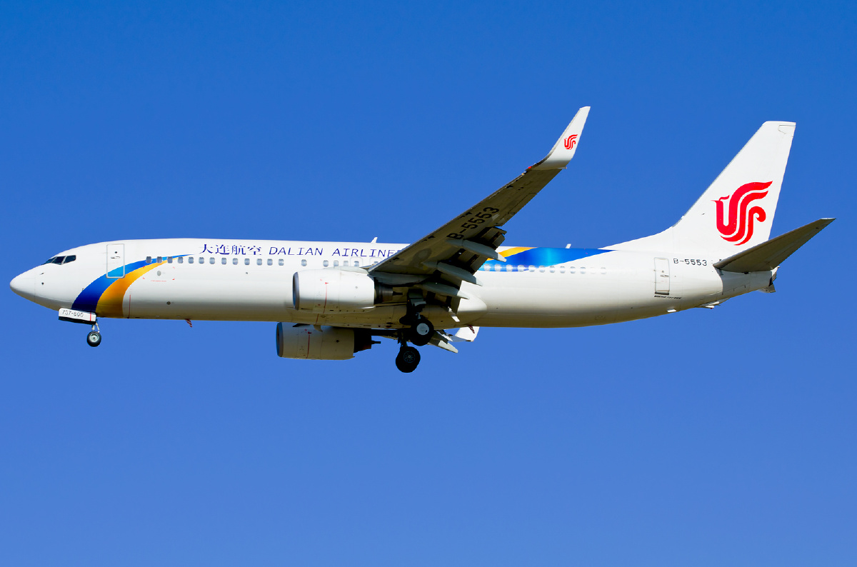 大连航空 波音737-800 天空内饰 br /> 大连航空 波音737-800 天空