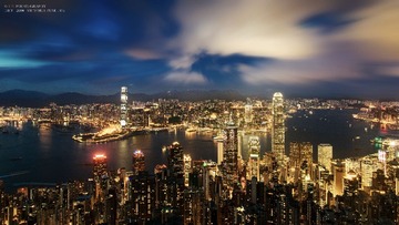 The Panorama of Victoria Harbor