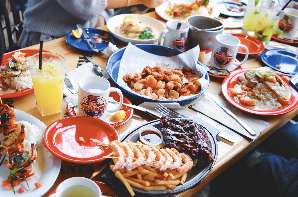 聚餐·海鲜·西餐 bubba gump, monterey california, usa