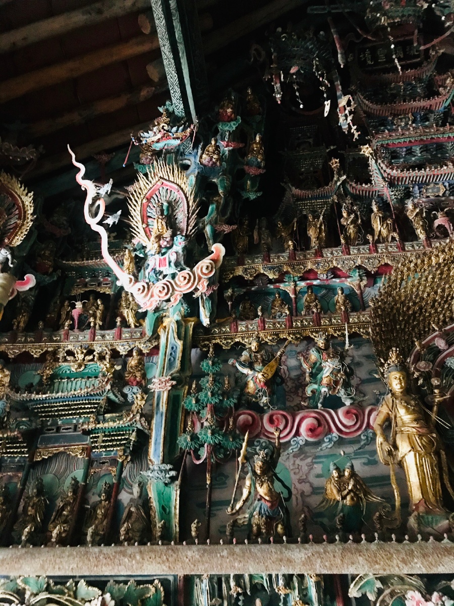 山西临汾隰县小西天明代悬塑的杰作