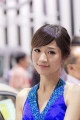 车展里的模特