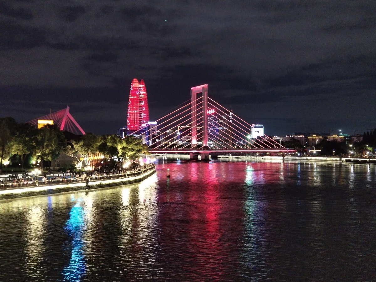 宁波三江口的夜晚