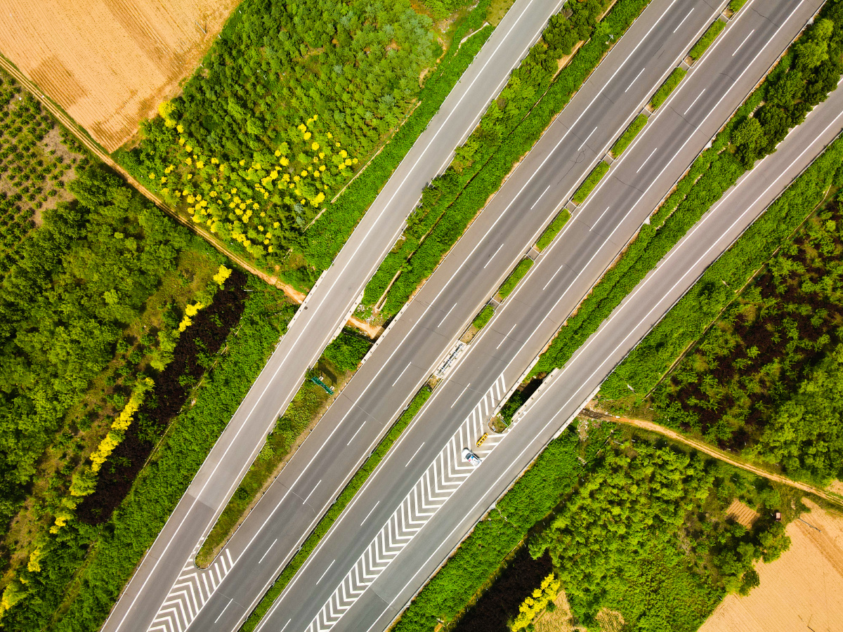 航拍高速公路