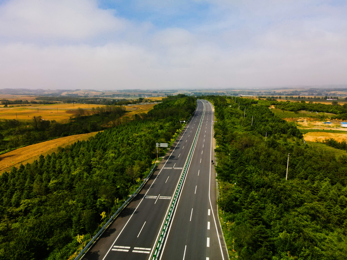 航拍高速公路