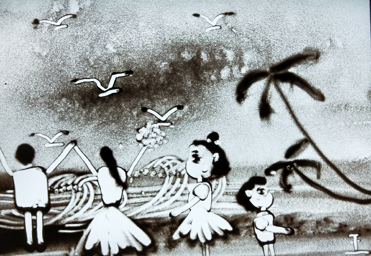 海边- 5风筝沙画 - 图虫网 - 优质摄影师交流社区