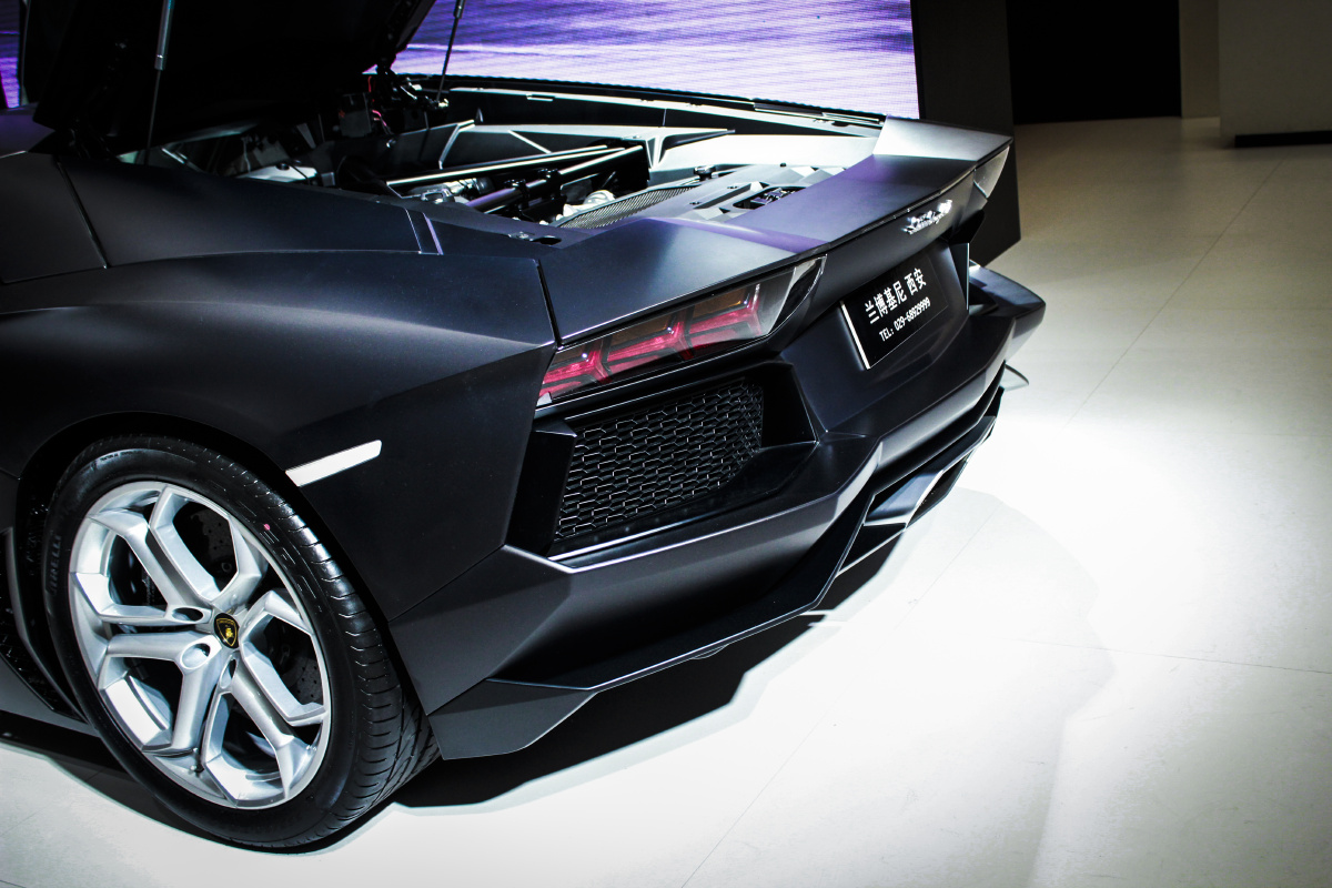 2013西安车展-兰博基尼 br /> 兰博基尼车尾 br /> 图虫:zhangjz.