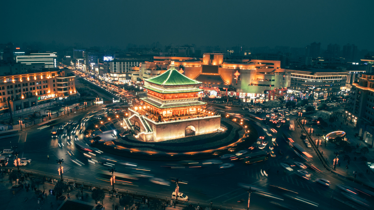 钟楼无人机航拍