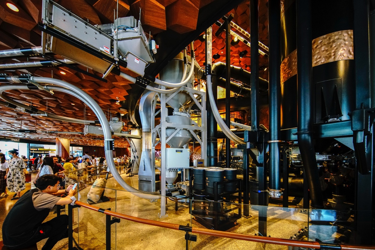 亚洲最大的咖啡烘焙工厂1124l