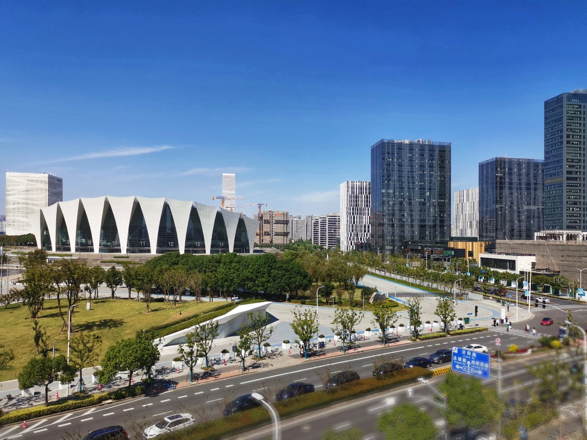 上海城市前滩一角