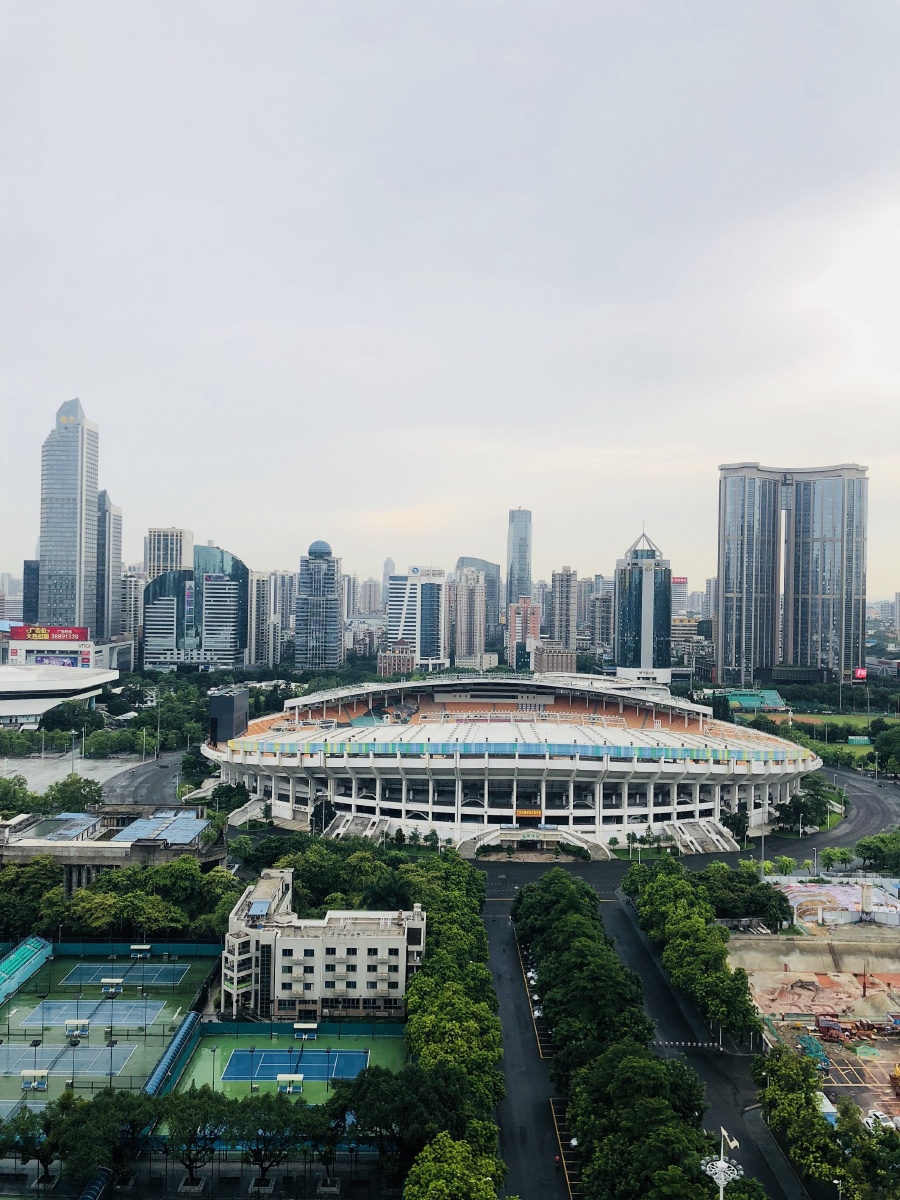 广州一江两岸,天河商业中心,琶洲会展中心,城市的商业中心圈