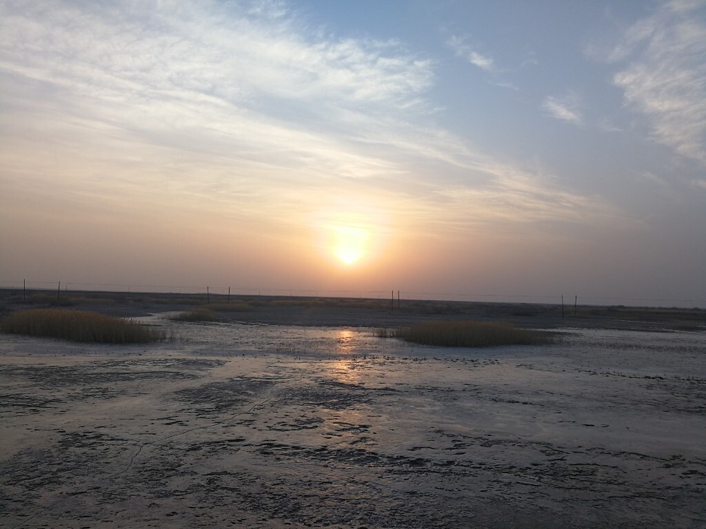 夕阳西下，南疆初冬。