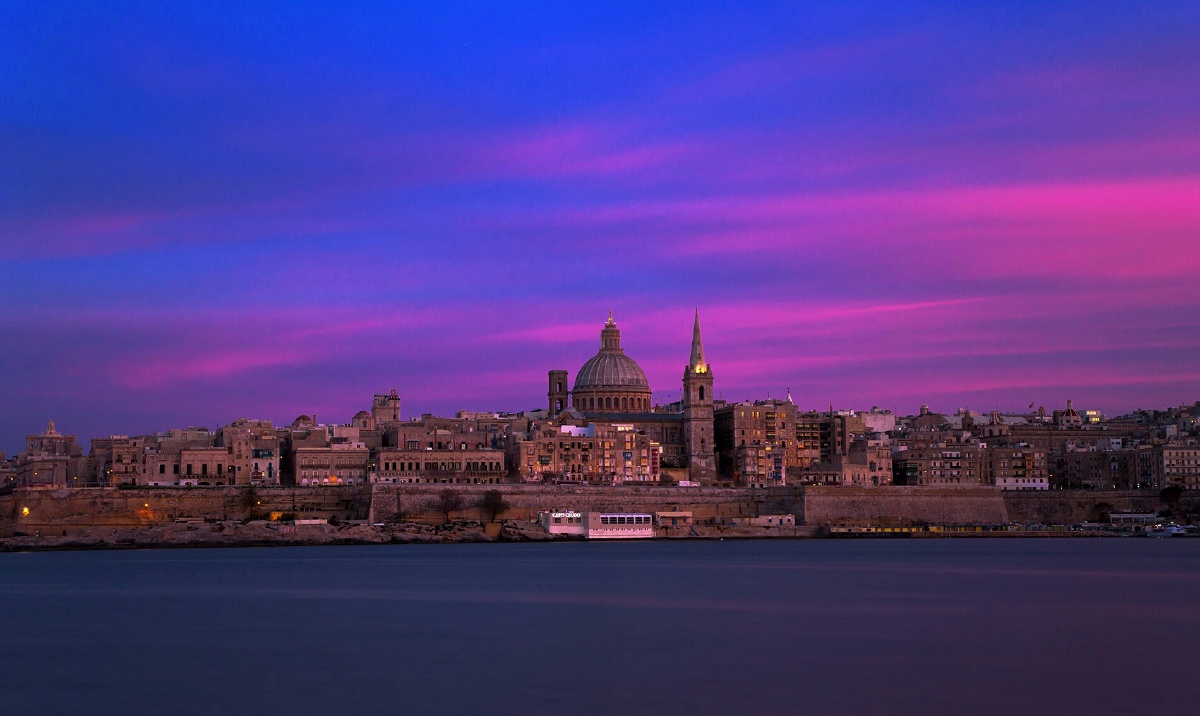 佳能相机拍摄于马耳他瓦莱塔.