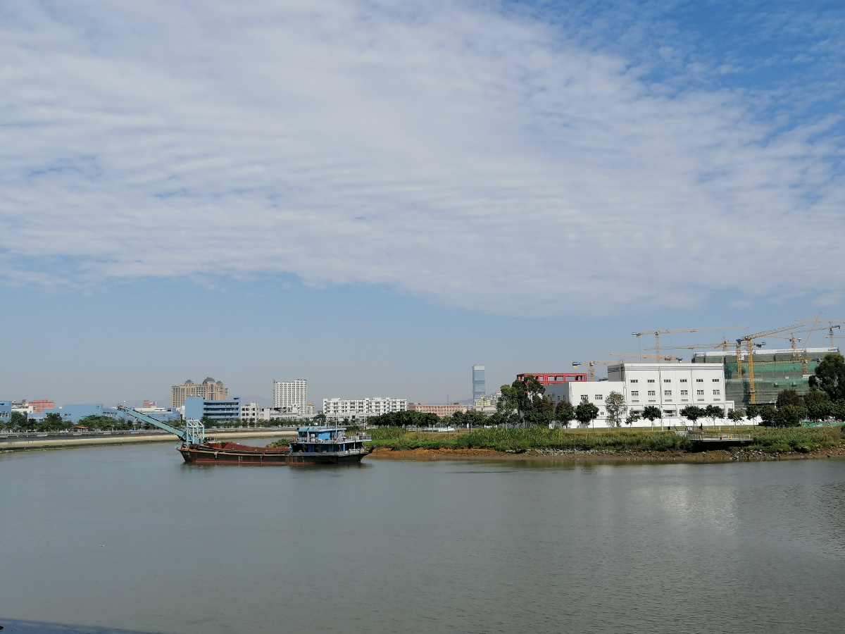 茅洲河风光拍于东莞长安