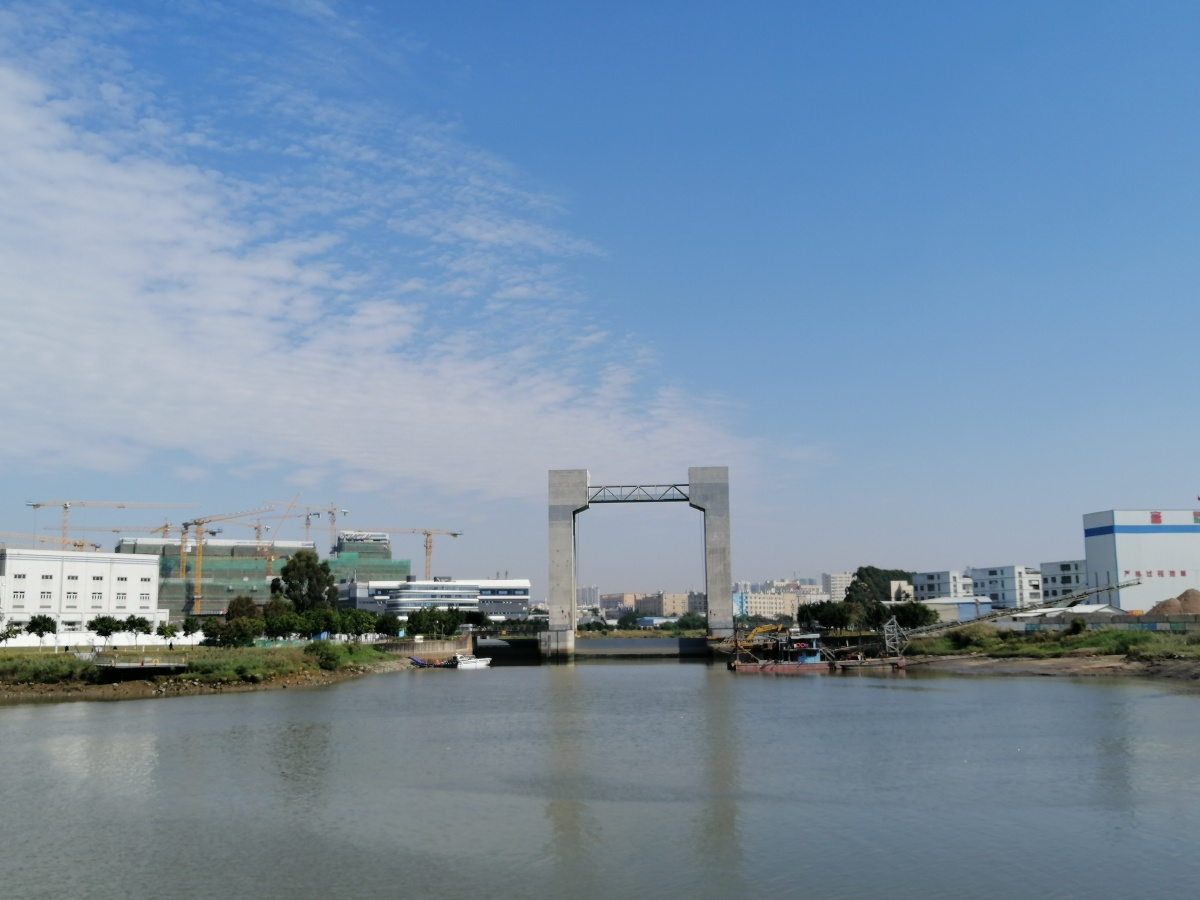 茅洲河风光拍于东莞长安