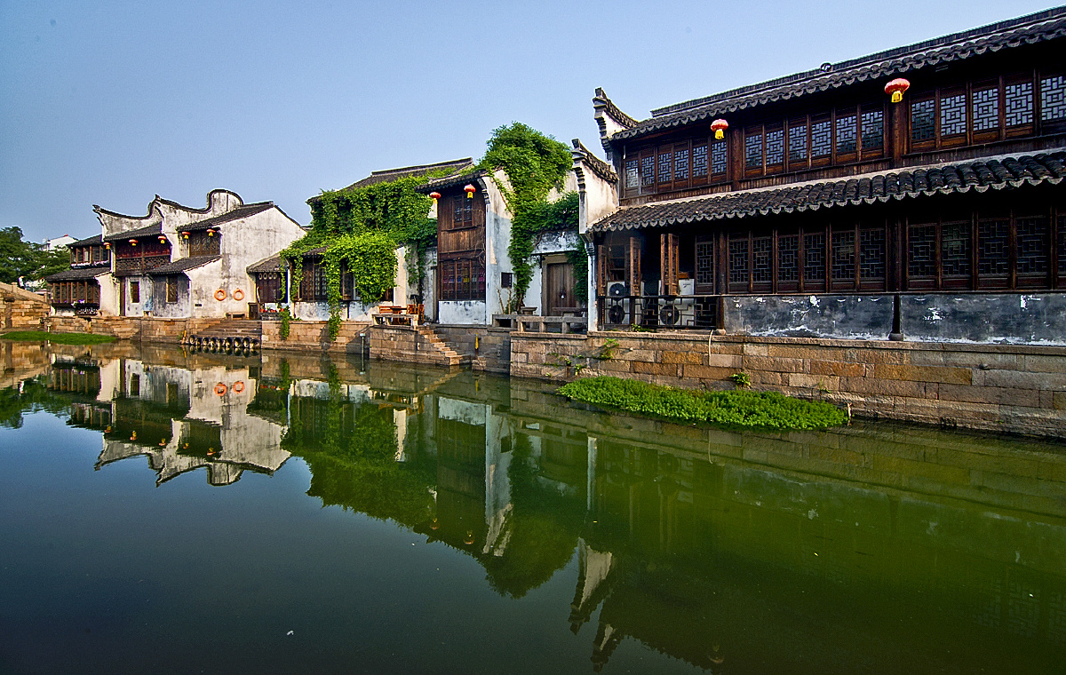 嘉兴月河古镇清晨