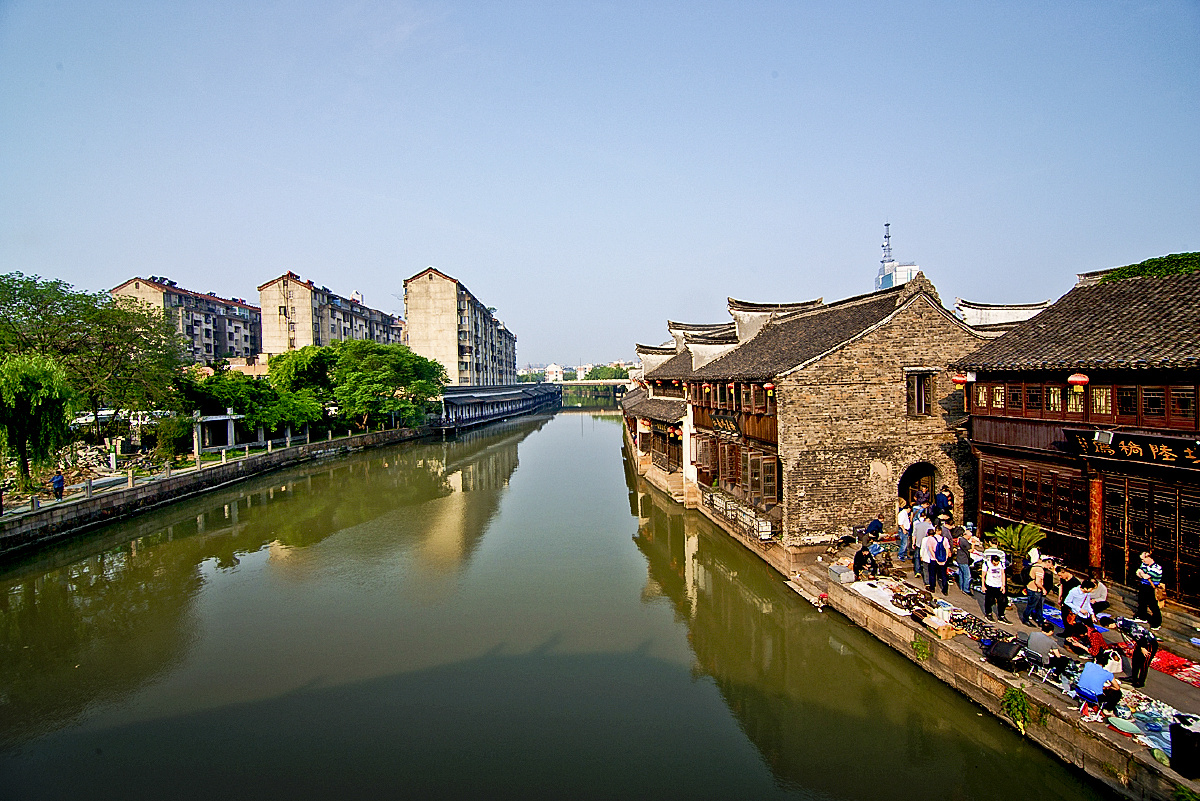 嘉兴月河古镇清晨